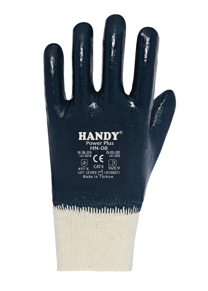 HANDY HN-08 NITRIL ELDIVEN BEYAZ-LACIVERT